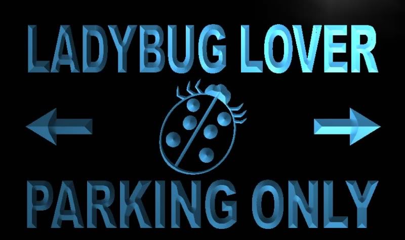 Ladybug Lover Parking Only Neon Light Sign